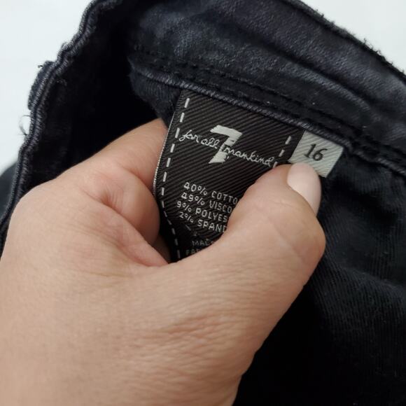 7FAM | Boy's Slimmy Fade Wash Black Jeans - Picture 6 of 7